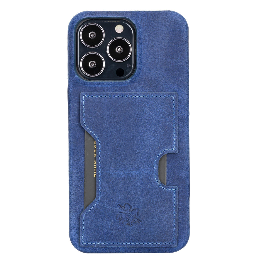 Funda tipo billetera de cuero con bloqueo RFID Florence para iPhone 13 Pro