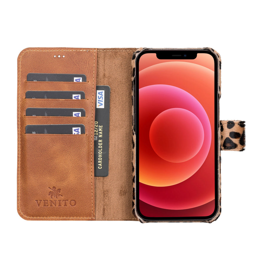 Funda tipo billetera de cuero con bloqueo RFID Florence para iPhone 13 Pro