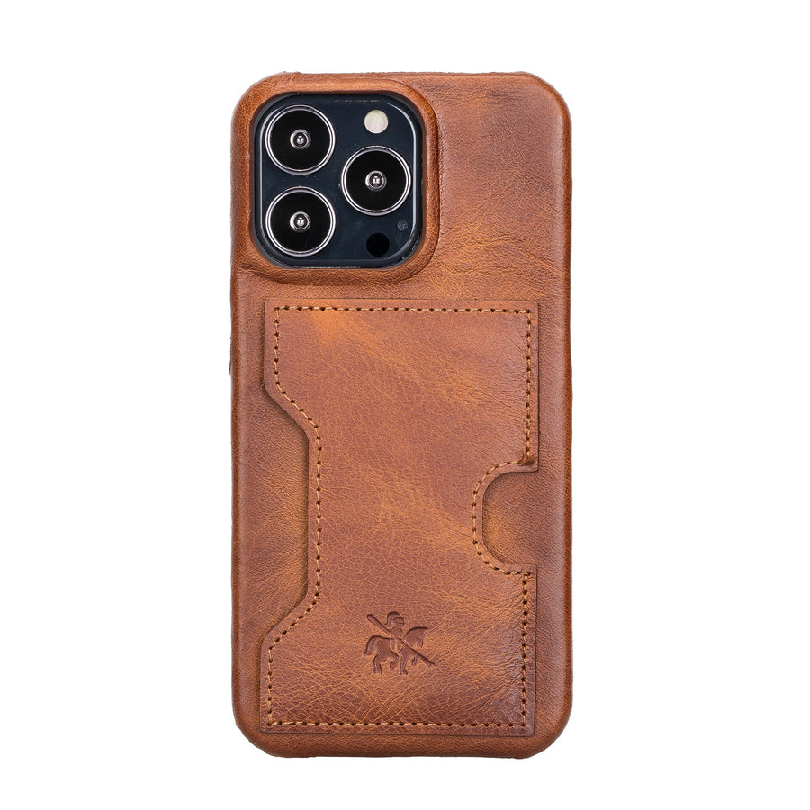 Funda tipo billetera de cuero con bloqueo RFID Florence para iPhone 13 Pro