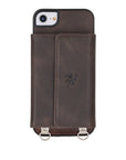 Bergamo Leather Crossbody Wallet Case for iPhone SE 2020 - SE 2022