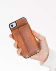 Bergamo Leather Crossbody Wallet Case for iPhone SE 2020 - SE 2022