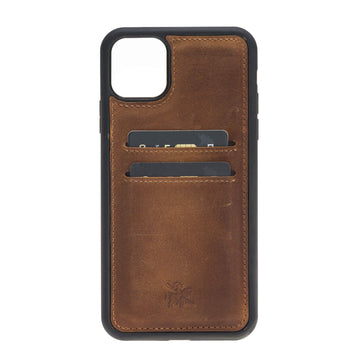  TRODINO Square Leather iPhone 11 Case with Wristband