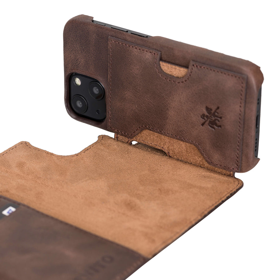 Apple iPhone Leather Wallet with MagSafe (2021) Midnight Brown