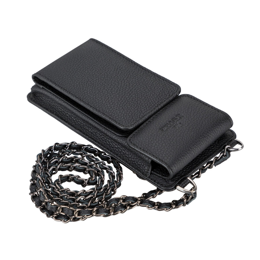 Venito Ferrara Unisex Premium Leather Crossbody Cell Phone Purse